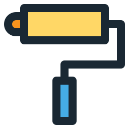 rouleau de peinture Icône