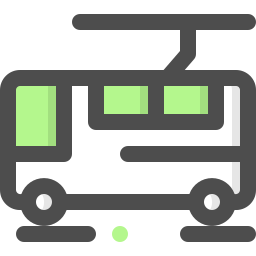 Electric bus icon