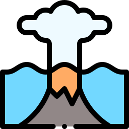 erupción icono