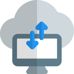 almacenamiento en la nube icono