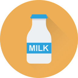 Milk bottle icon