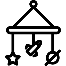 Crib toy icon