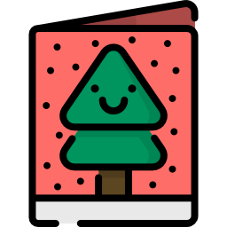 Christmas card icon