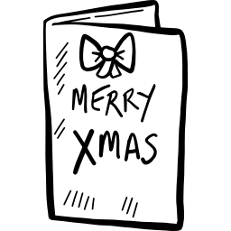 tarjeta de navidad icono
