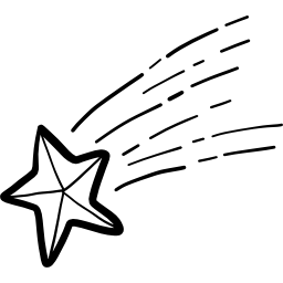 Shooting star icon