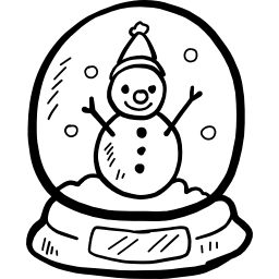 globo de nieve icono