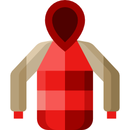 kurtka z futrzanym kapturem ikona