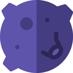 Moon craters icon