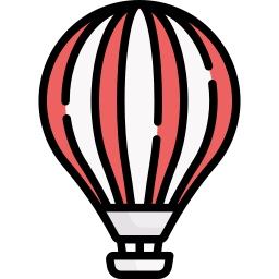 Hot air balloon icon