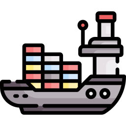 Cargo ship icon