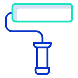 rouleau de peinture Icône
