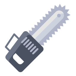 Saw machine icon