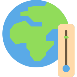 réchauffement climatique Icône