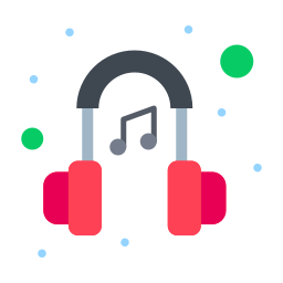 Music headphone icon