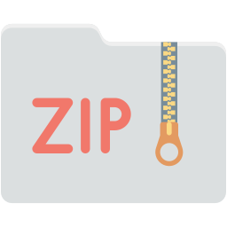 carpeta zip icono