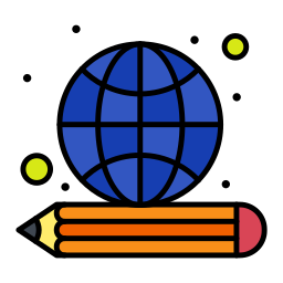 Globe grid icon