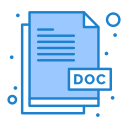 format de fichier doc Icône