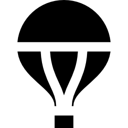 Hot air balloon icon