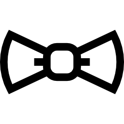 corbata de moño icono