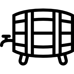 barril de cerveza icono