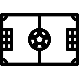 campo de fútbol icono