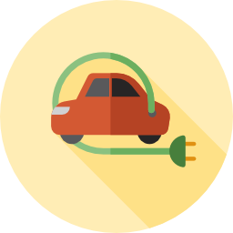 Electric car icon