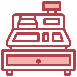 Cashier machine icon