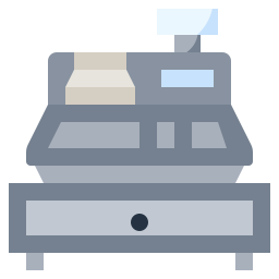 Cashier machine icon