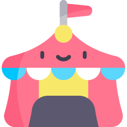 Circus tent icon