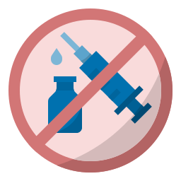Żadnych szczepionek ikona