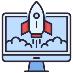 Rocket launch icon