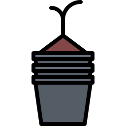 Flower pot icon