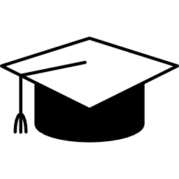 Graduation head cover icon