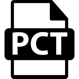 símbolo de formato de archivo pct icono