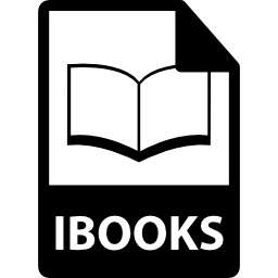 símbolo de formato de archivo de ibooks icono