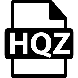 símbolo de formato de archivo hqz icono