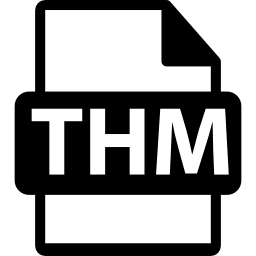 símbolo de formato de arquivo thm Ícone