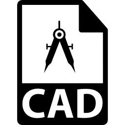 simbolo del formato file cad icona