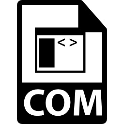 com 파일 형식 기호 icon