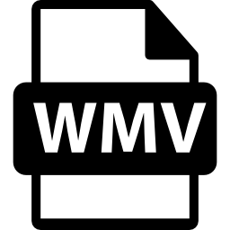 símbolo de formato de archivo wmv icono