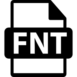 símbolo de formato de archivo fnt icono