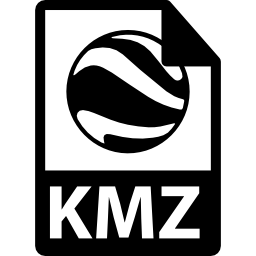 símbolo de formato de archivo kmz icono