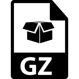 símbolo de formato de archivo gz icono