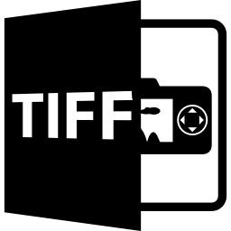 simbolo dell'interfaccia di estensione dell'immagine tiff icona