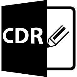 Cdr file format symbol icon