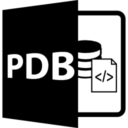 símbolo de formato de archivo pdb icono