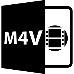 símbolo de formato de archivo m4v icono