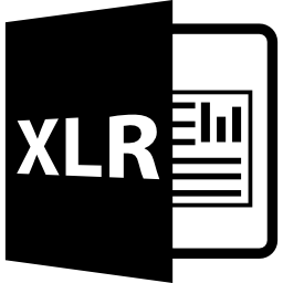 simbolo del formato file xlr icona