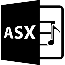 asx 파일 형식 기호 icon