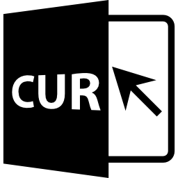 Cur file format symbol icon